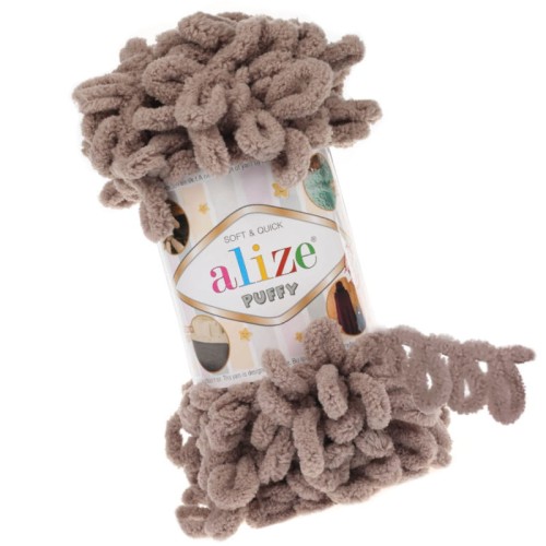Alize Puffy 530 Ciemny Beżowy (100gr/9mt)