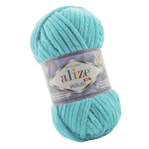 Alize Velluto 490 Aqua (100gr/68mt)