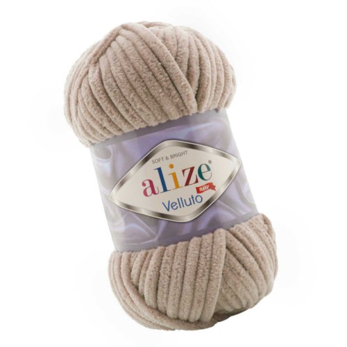 Alize Velluto 530 Beżowy (100gr/68mt)