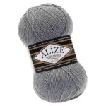 Alize Superlana Klasik 21 Popielaty (100gr/280mt)