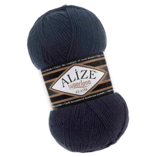 Alize Superlana Klasik 58 Granatowy (100gr/280mt)