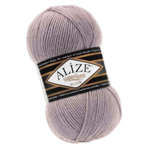 Alize Superlana Klasik 142 Blady Lawendowy (100gr/280mt)