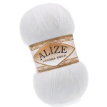 Alize Angora Gold 55 Biały (100gr/550mt)