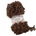 Alize Puffy Fine 493 Brązowy (100gr/14,5mt)