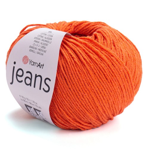YarnArt Jeans 85 Ciemny Pomarańczowy (50gr/160mt)