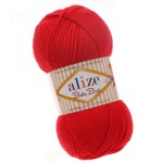 Alize Baby Best 56 Czerwony (100gr/240mt)